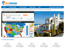 Tablet Screenshot of homegetaways.com